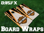 Harley Davidson Cornhole Board Skins (Pair)