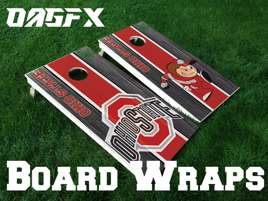 Ohio State Buckeyes Cornhole Board Skins (Pair)