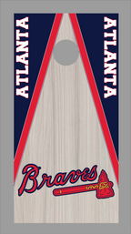 Atlanta Braves Cornhole Board Skins (Pair)
