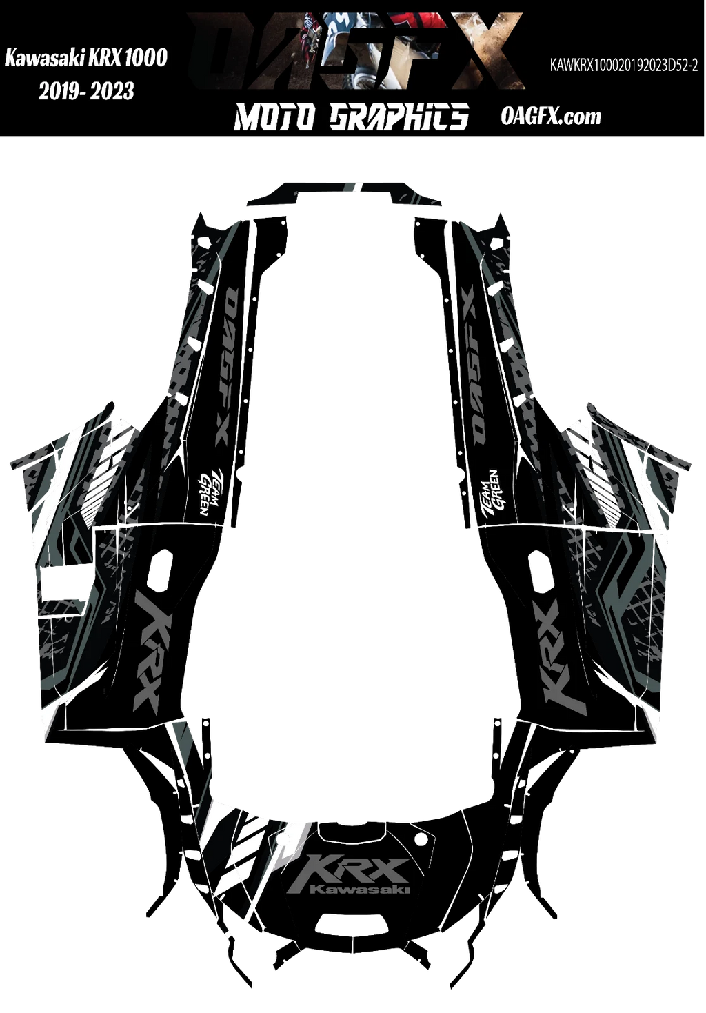 2019 - 2023 Kawasaki Teryx KRX 1000 Graphic Kit - Pro Edition D52-2