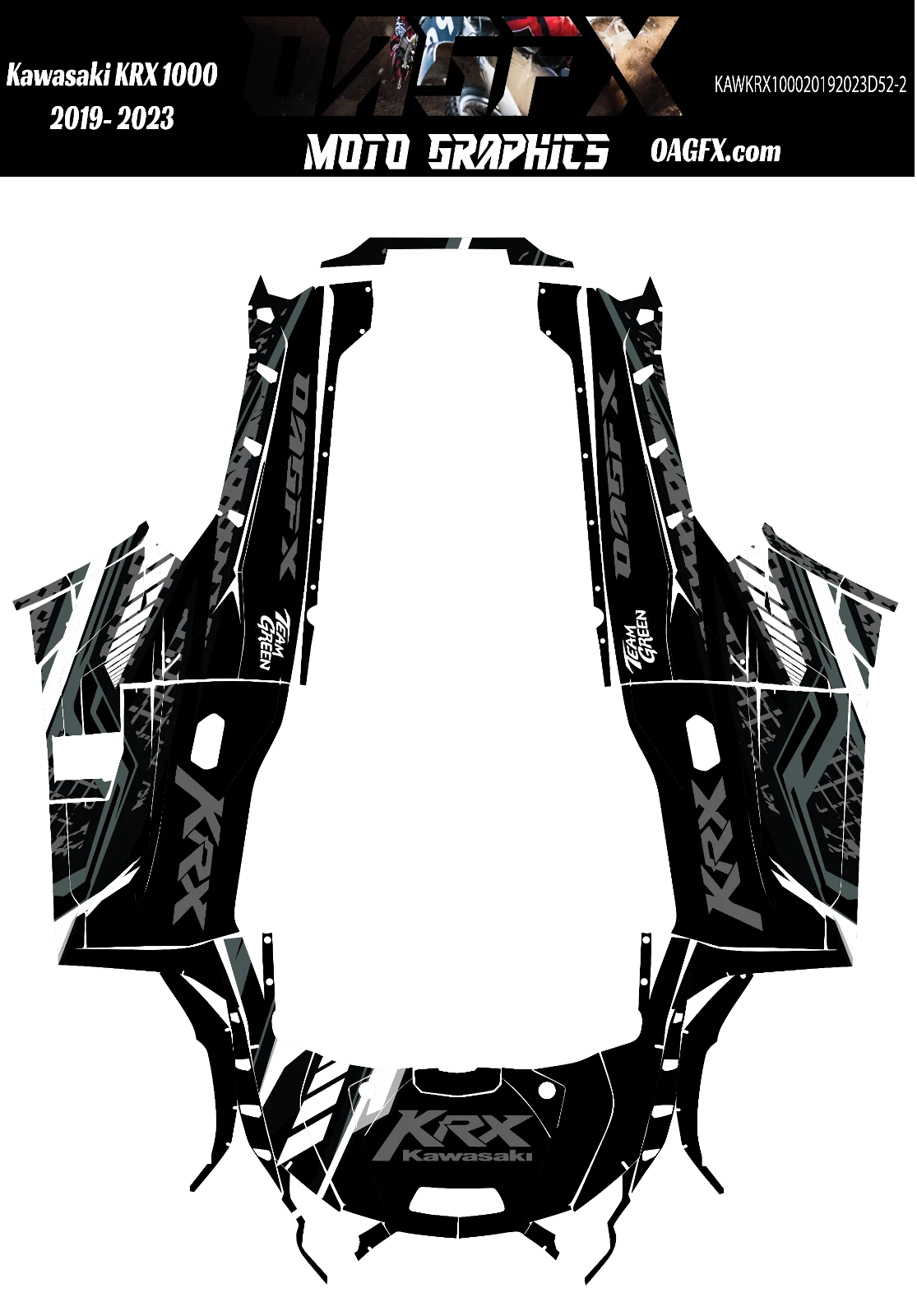 2019 - 2023 Kawasaki Teryx KRX 1000 Graphic Kit - Pro Edition D52-2