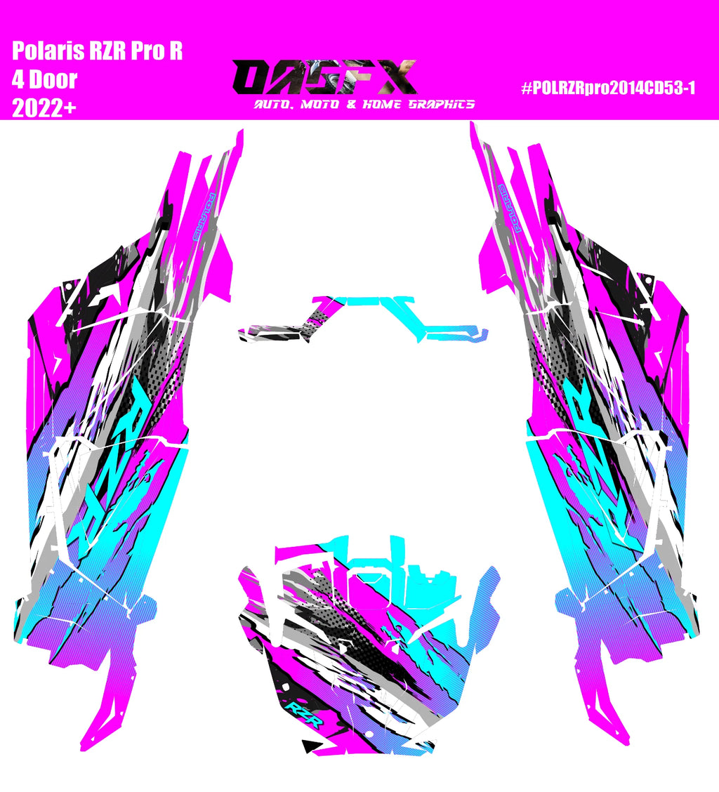 2020 - 2024 Polaris RZR Pro XP 4 Graphics Kit D53-1