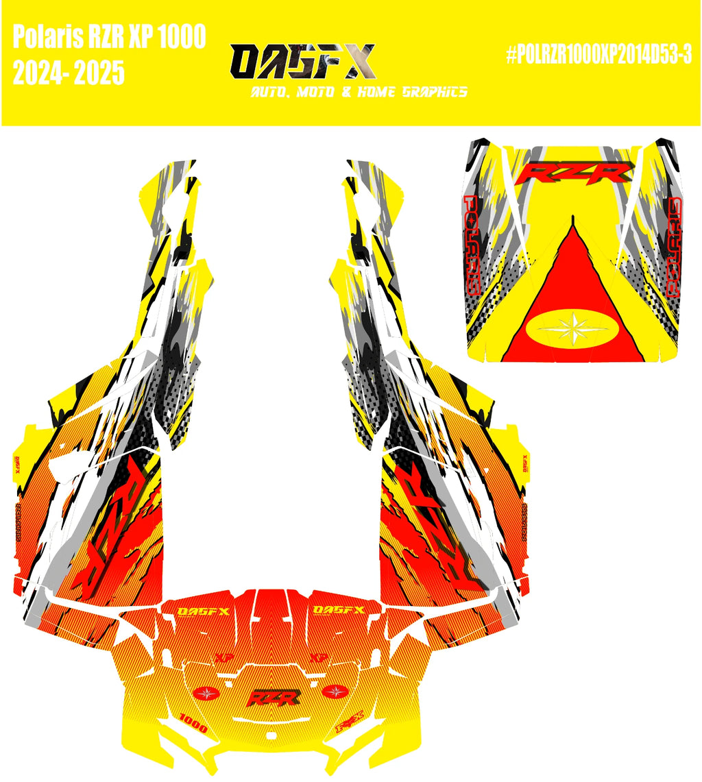 2024-2025 Polaris RZR XP 1000 Graphics Kit D53-3