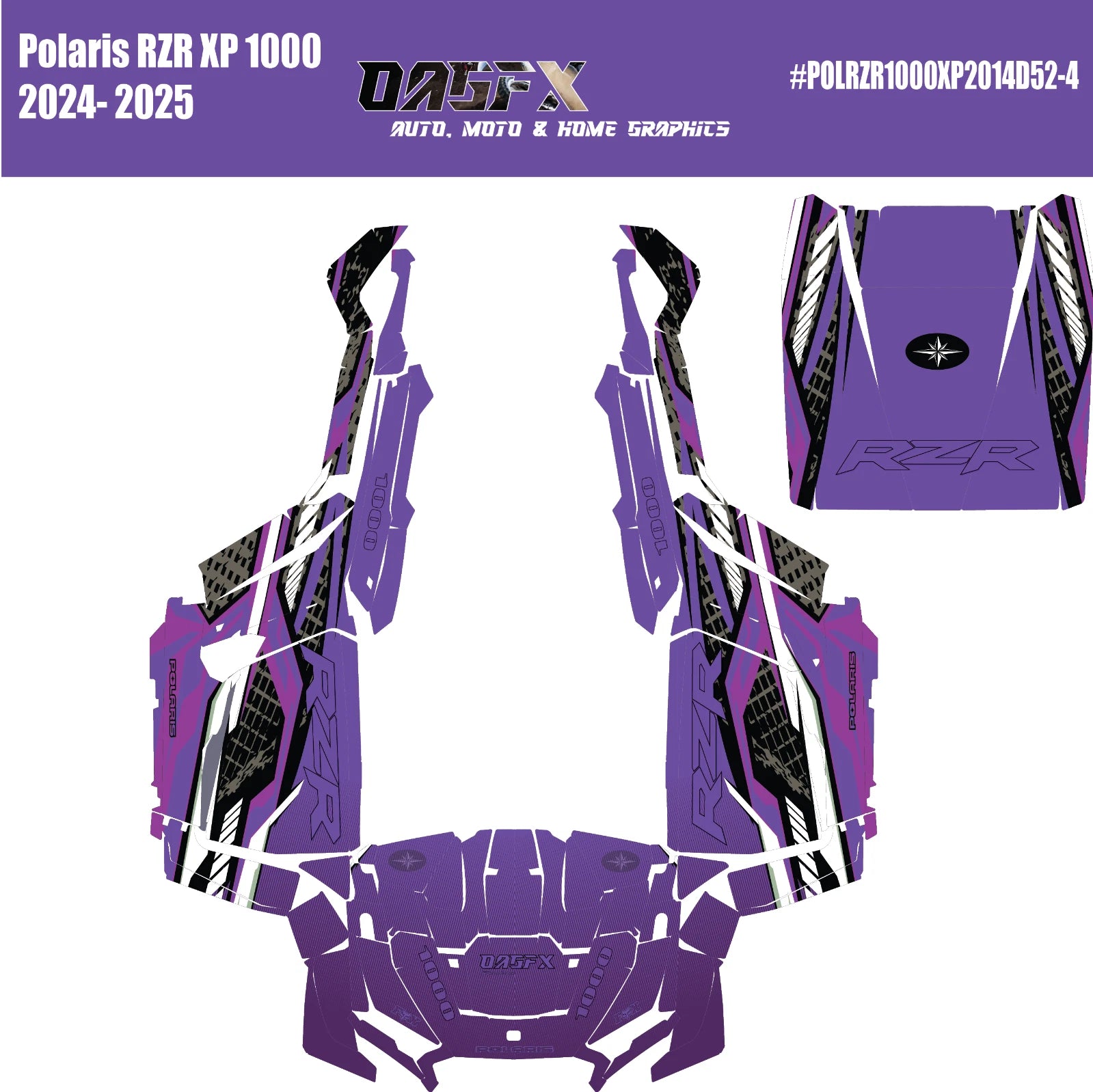 2024-2025 Polaris RZR XP 1000 Graphics Kit D52-4