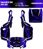 2024-2025 Polaris RZR XP 1000 Graphics Kit D69-3 USA Flag