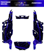 2020-2025 Polaris General XP 4 Door 1000 Graphics Kit D69-4 USA Flag