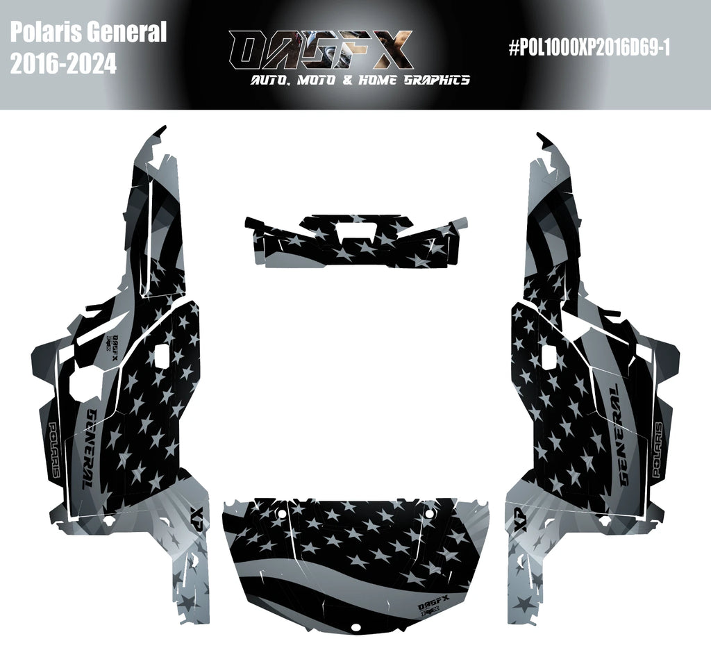 2020-2025 Polaris General XP 1000 Graphics Kit D69-1 USA