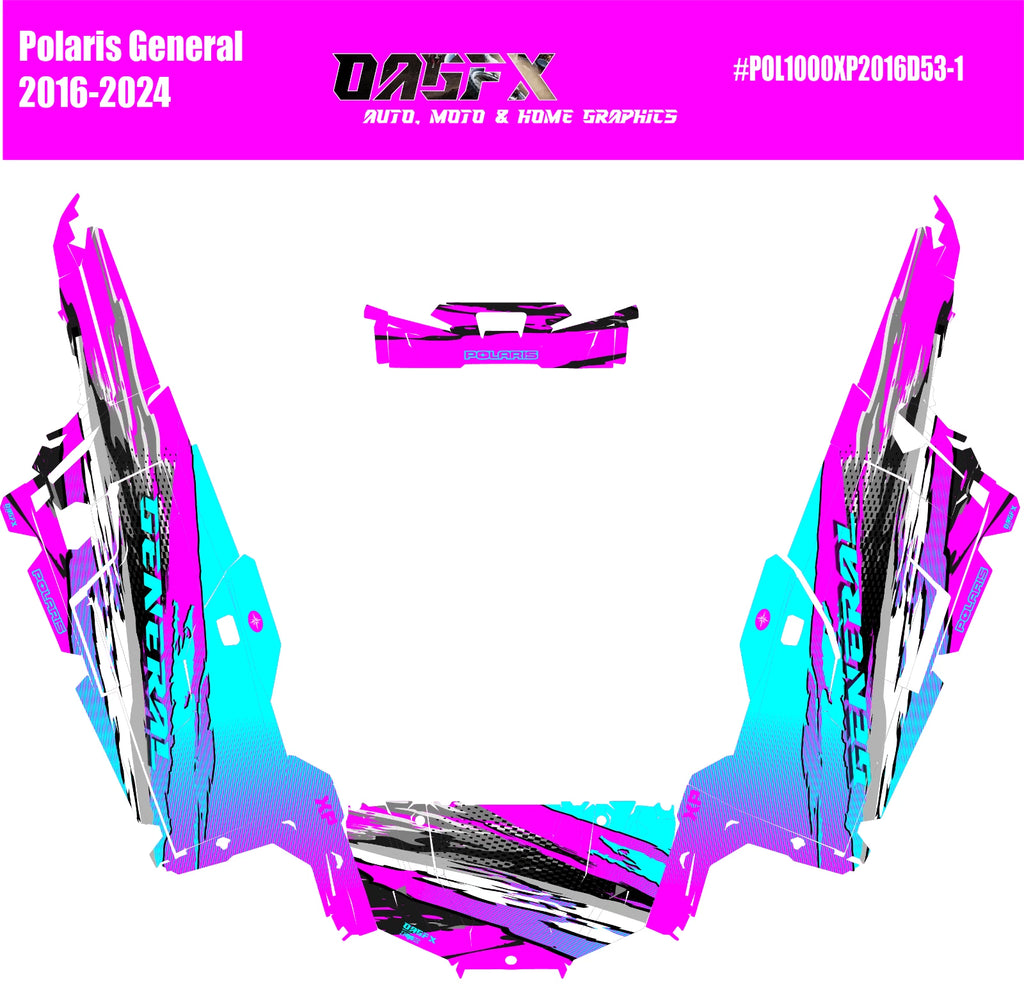 2020-2025 Polaris General XP 4 Door 1000 Graphics Kit D53-1 Wild