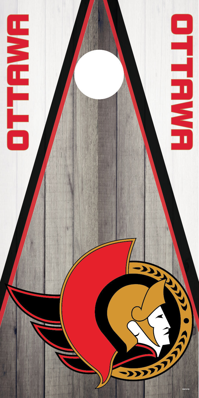 Corn Hole Board Wrap - Ottawa Senators Set Cornhole D2