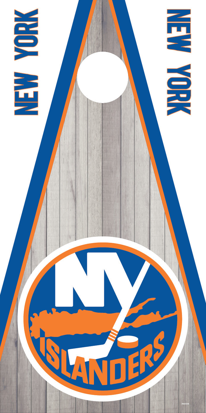 Corn Hole Board Wrap - New York Islanders Cornhole Skin