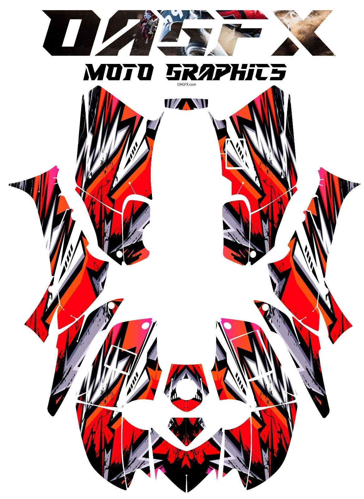 2006-2018 Honda TRX 250 EX Graphics Kit - Pro Ed D37-2 Red