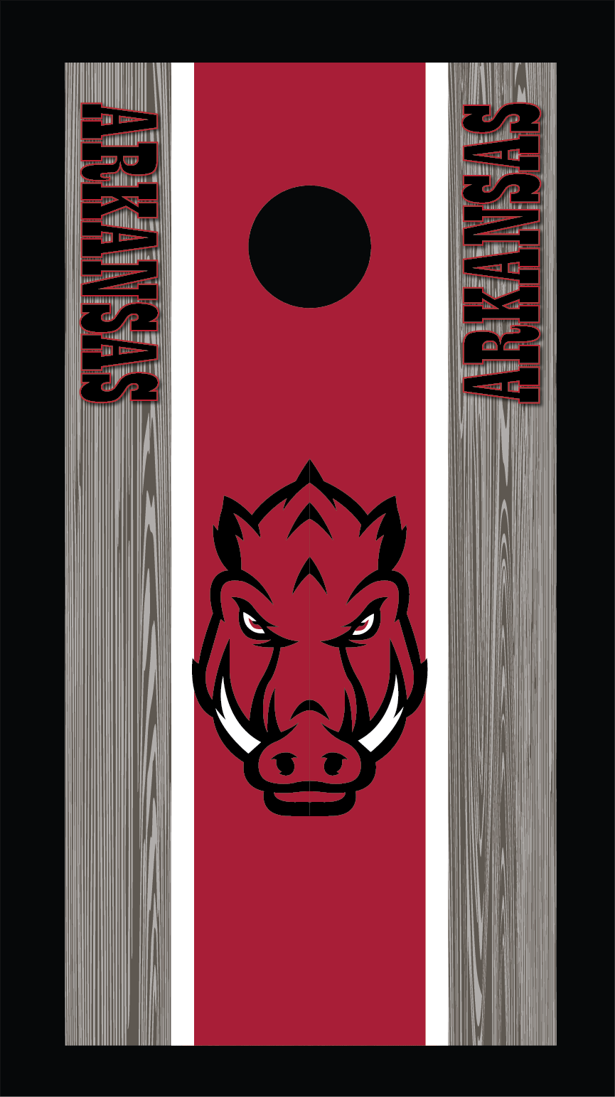Arkansas Razorbacks Cornhole Board Skins (Pair)