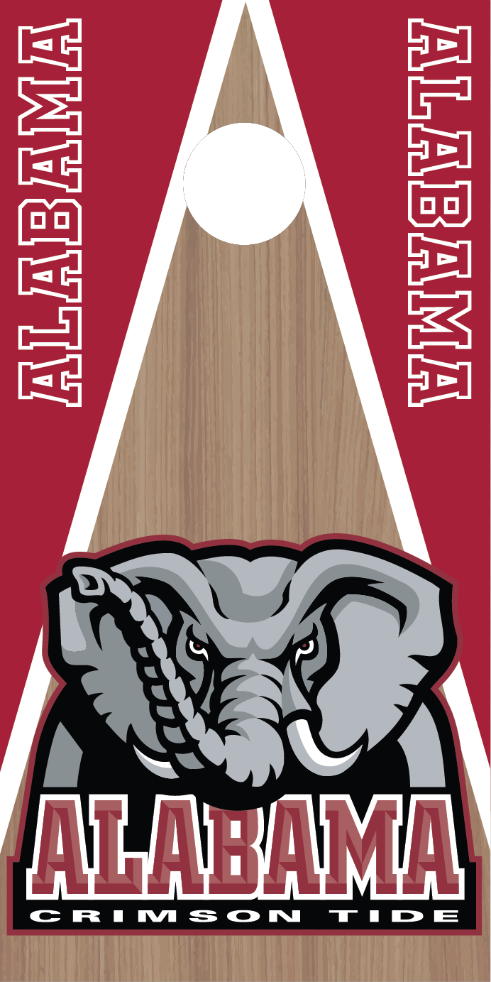 Alabama Crimson Tide Cornhole Board Skins (Pair)