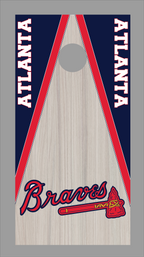 Atlanta Braves Cornhole Board Skins (Pair)