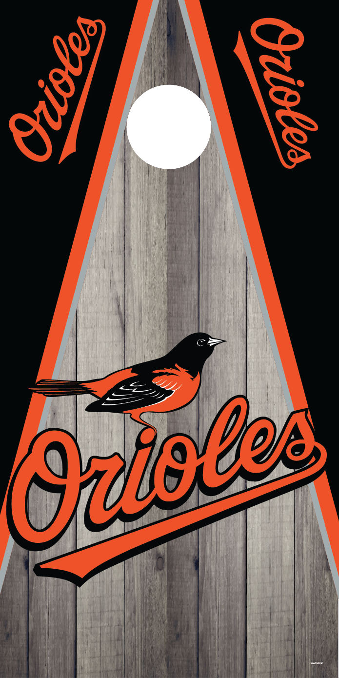 Baltimore Orioles Cornhole Board Skins (Pair)