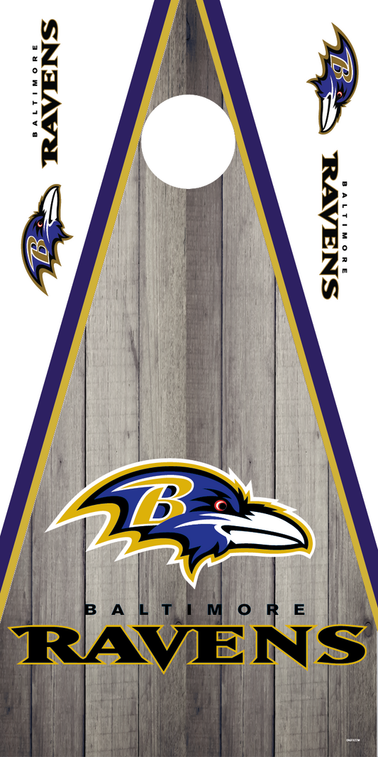 Baltimore Ravens Cornhole Board Skins (Pair)