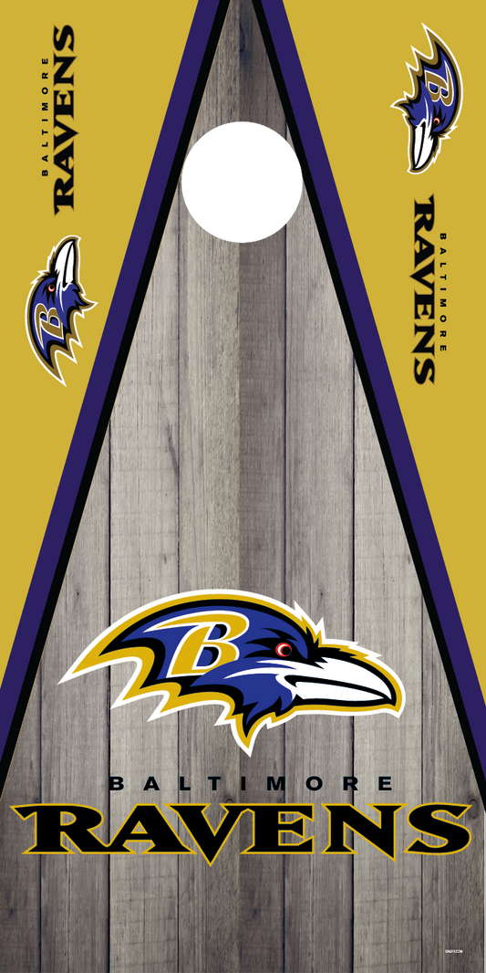 Baltimore Ravens Cornhole Board Skins (Pair)