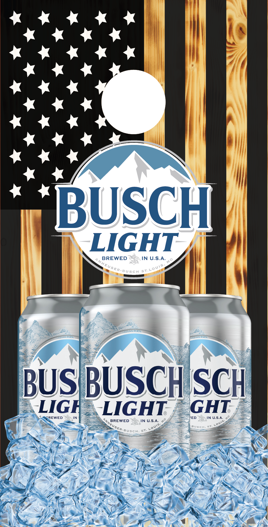 Busch Beer Cornhole Board Skins (Pair)