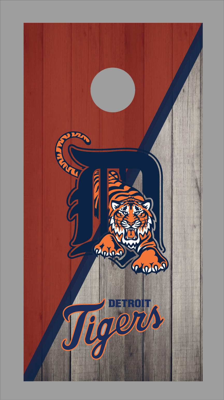 Detroit Tigers Cornhole Board Skins (Pair)