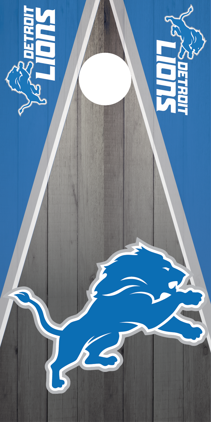 Detroit Lions Cornhole Board Skins (Pair)