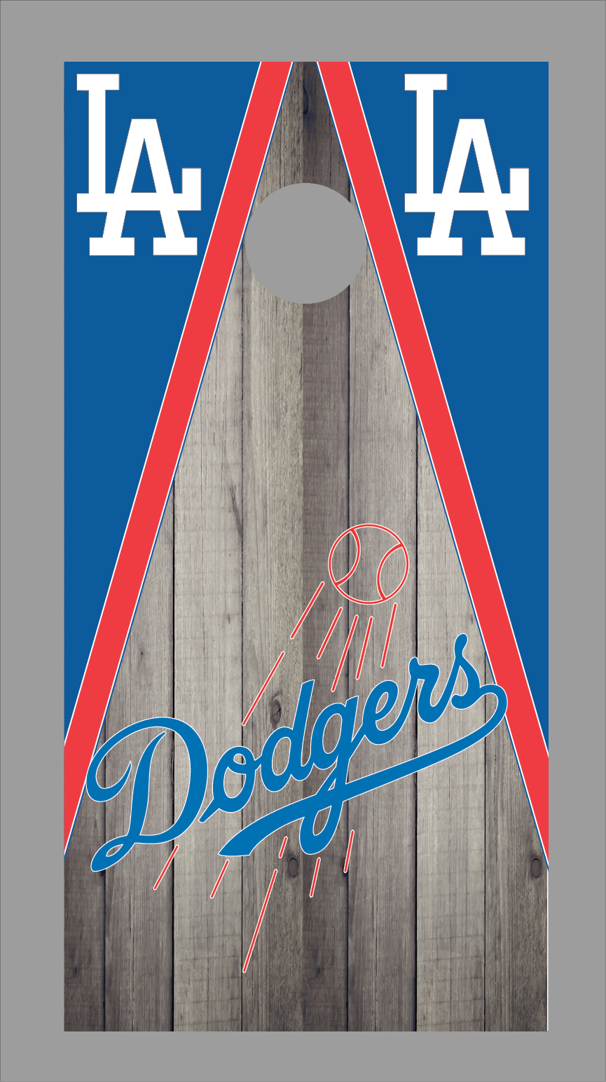 Los Angeles Dodgers Cornhole Board Skins (Pair)