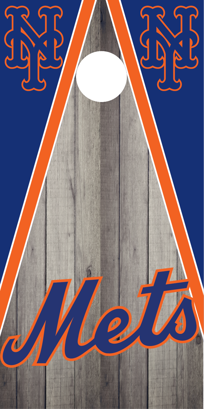 New York Mets Cornhole Board Skins (Pair)