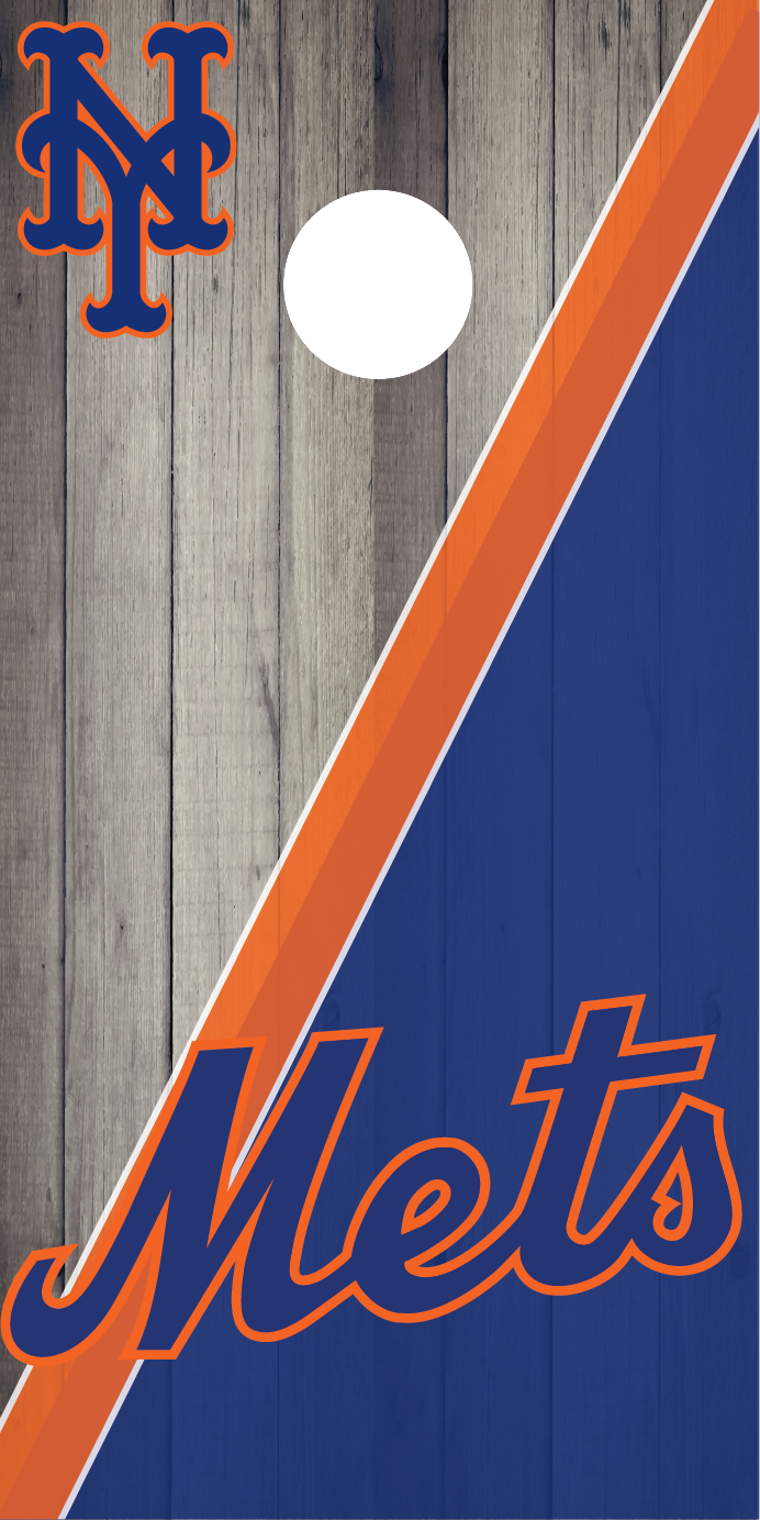 New York Mets Cornhole Board Skins (Pair)