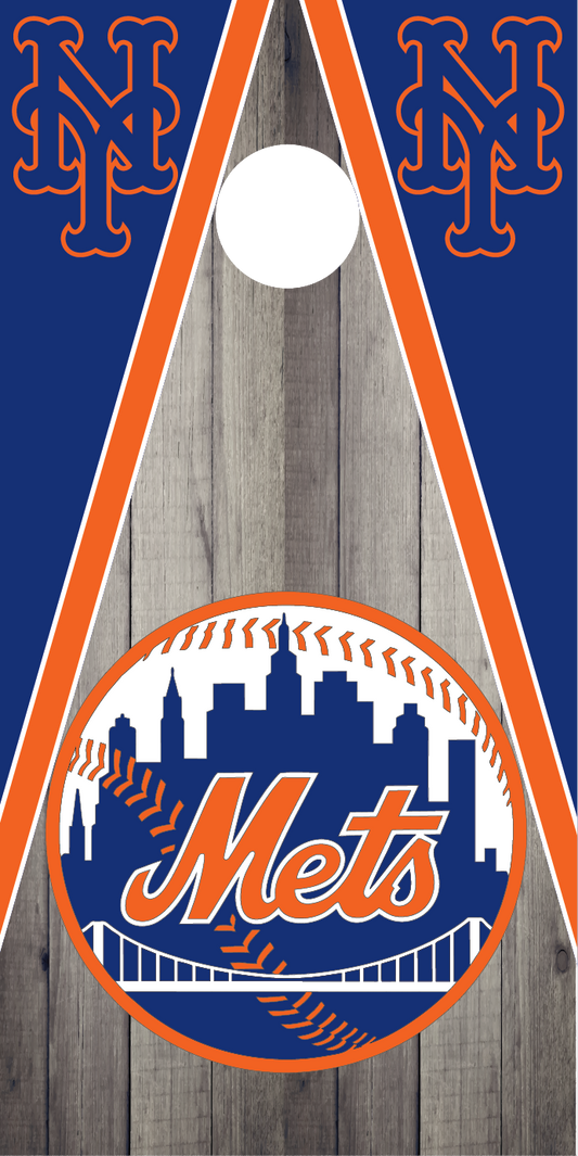 New York Mets Cornhole Board Skins (Pair)