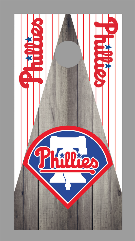 Philadelphia Phillies Cornhole Board Skins (Pair)