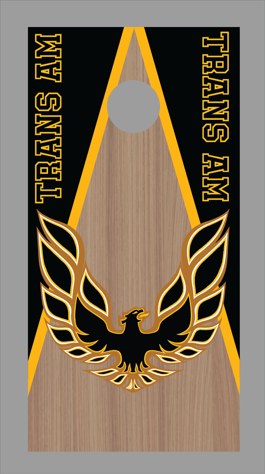 Pontiac Trans Am Cornhole Board Skins (Pair)