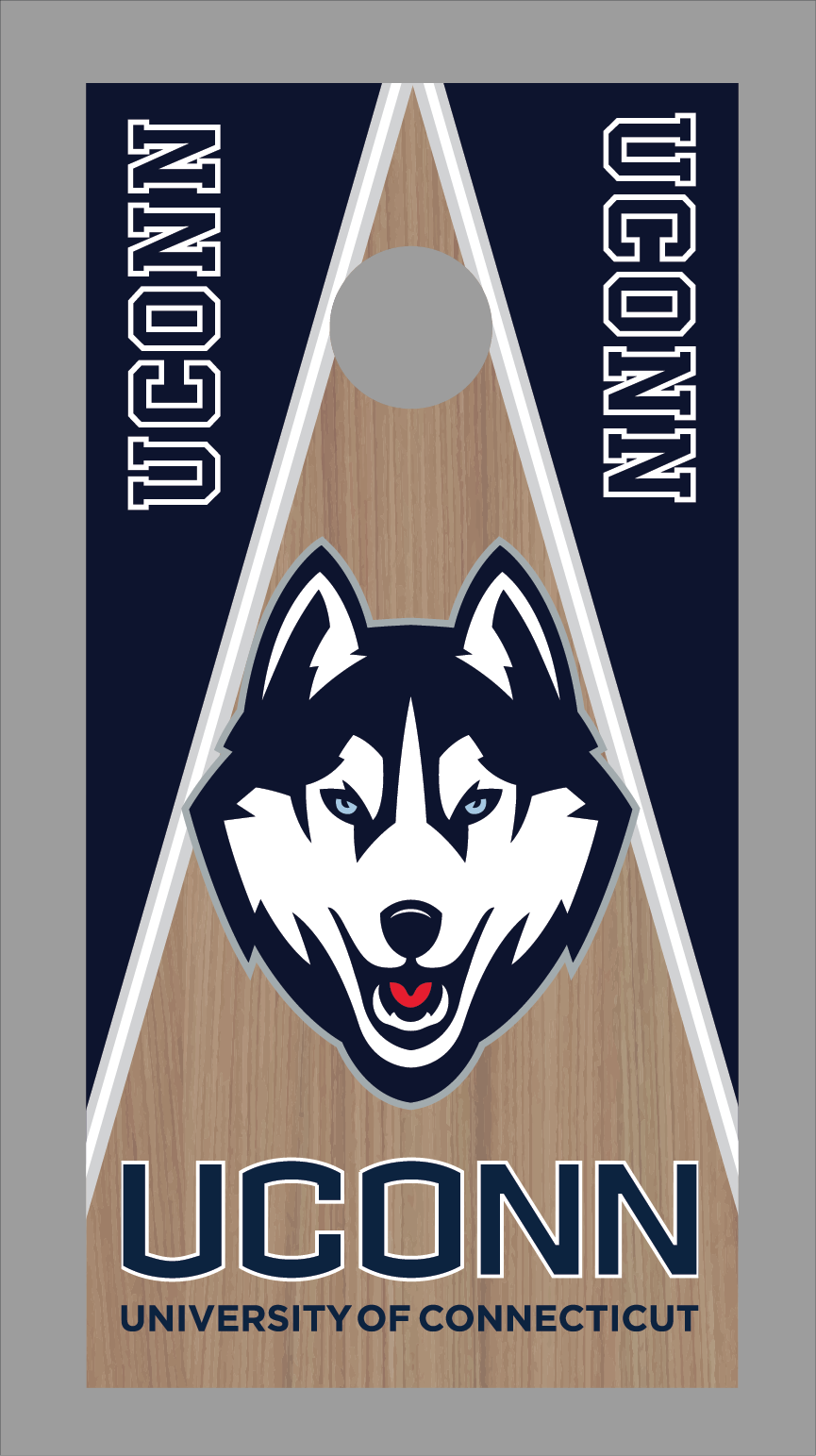 University of Connecticut Cornhole Board Skins (Pair)