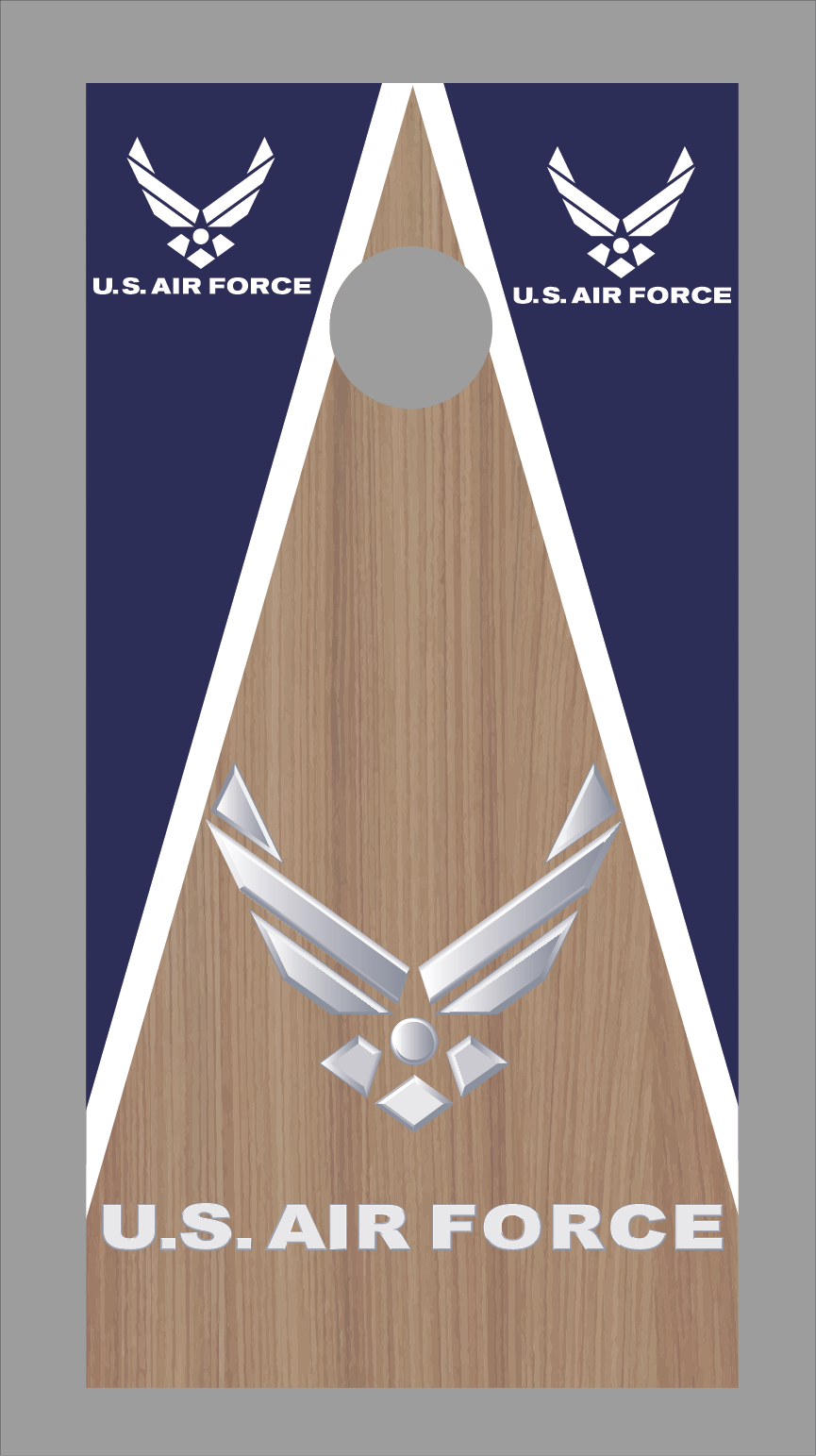 Air Force Cornhole Board Skins (Pair)