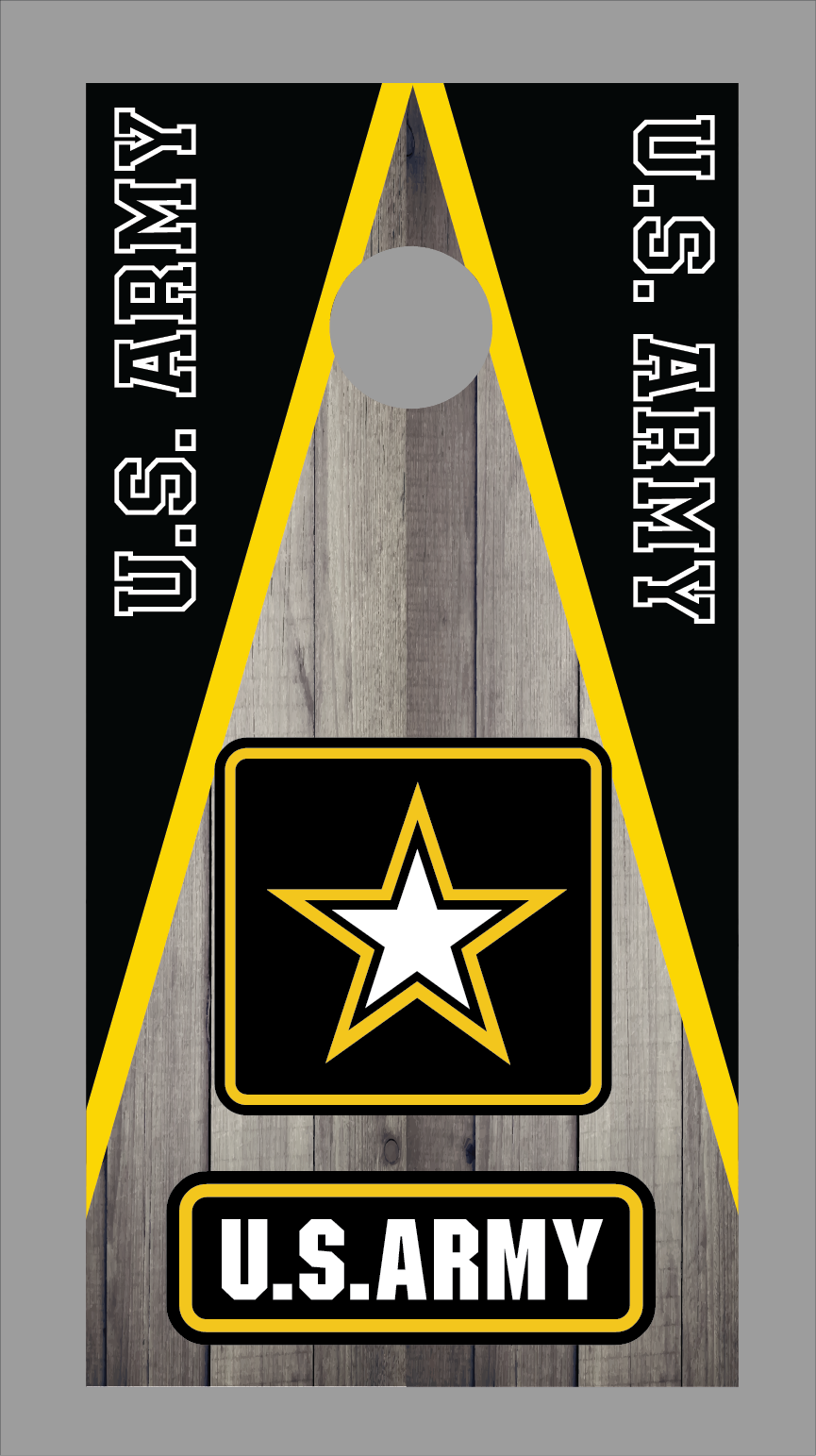 Army Cornhole Board Skins (Pair)
