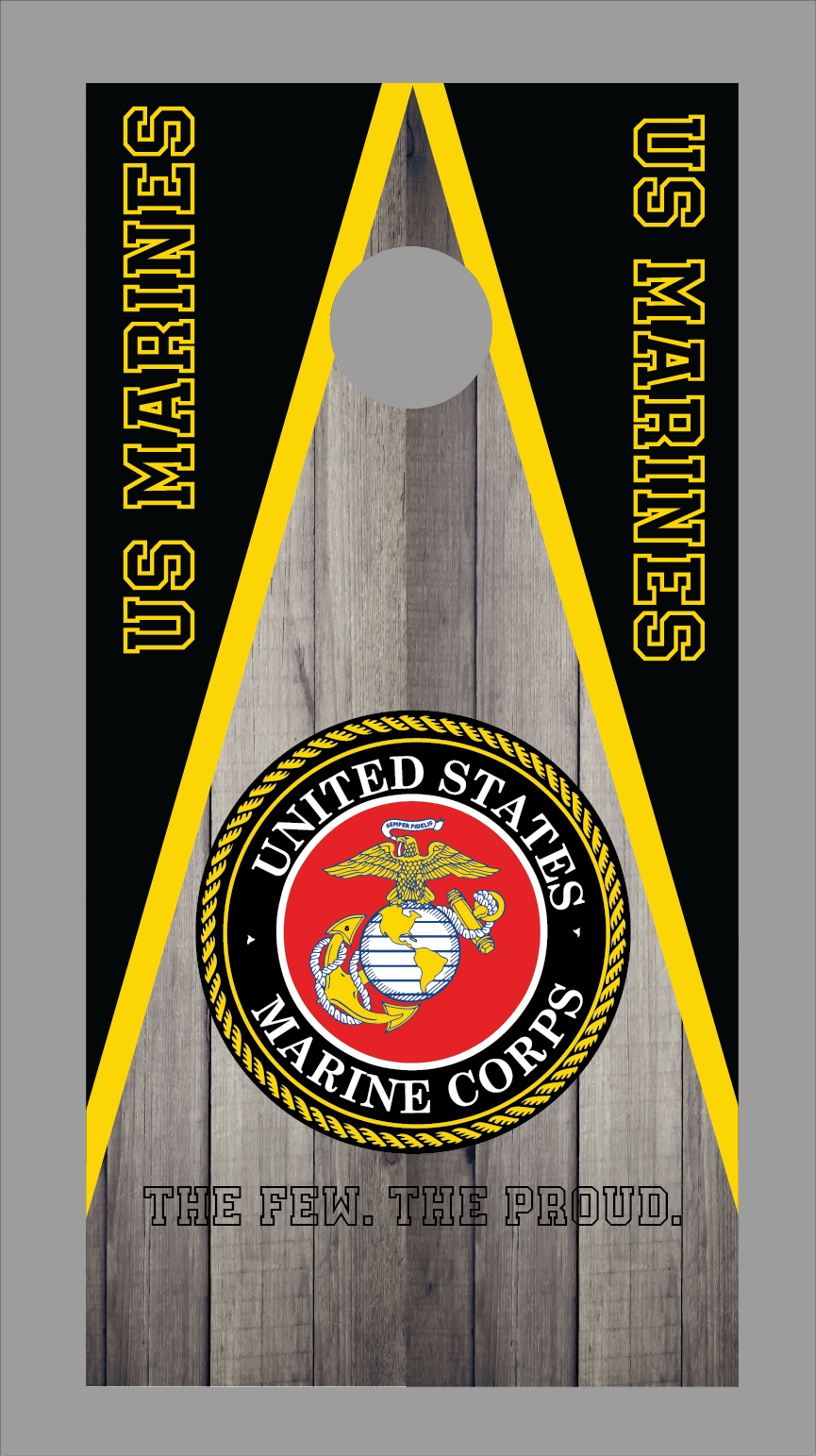 Marines Cornhole Board Skins (Pair)