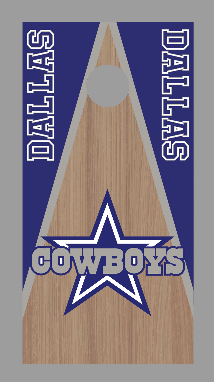 Dallas Cowboys Cornhole Board Skins (Pair)