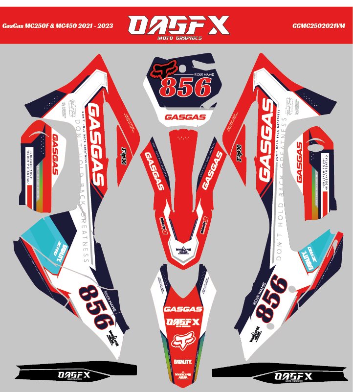 Graphics Kit for 2021 - 2023 GasGas MC250 & MC450
