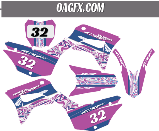 Honda CRF125F 2019-2022 (Puple Swirl)CRF1252019PS@0.2x