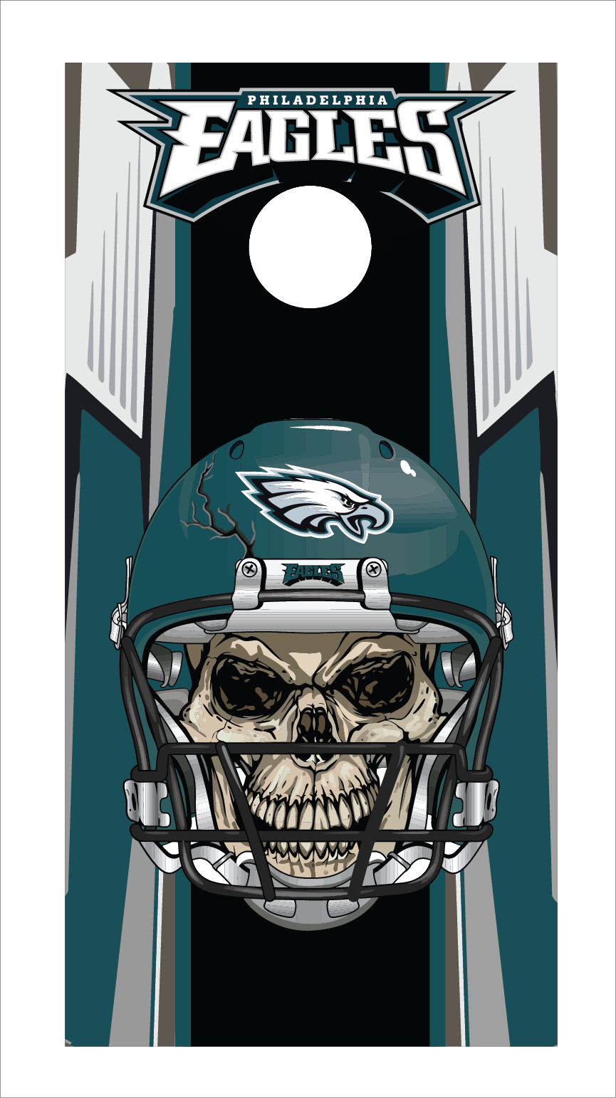 Philadelphia Eagles Cornhole Board Skins (Pair)