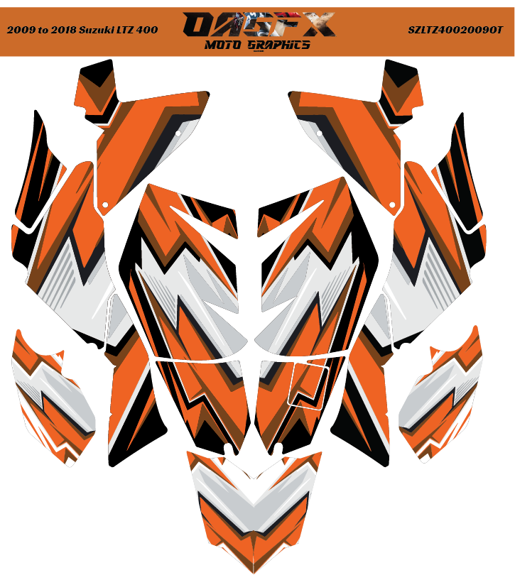 Graphics Kit for 2009 to 2018 Suzuki LTZ 400