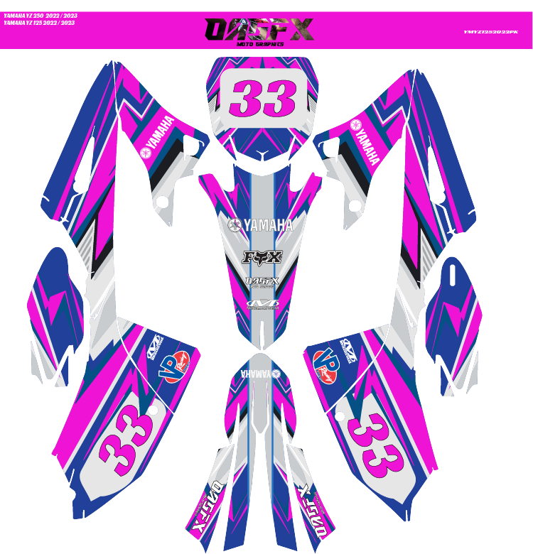 Graphics Kit for 2022-2023 YAMAHA YZ125 & YZ250