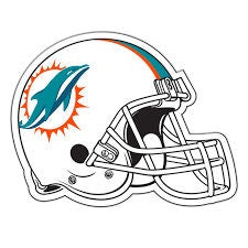 Miami Dolphins Helmet Large Print  - Car Wall Decal Small to X Large Print