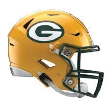 Green Bay Packers Realistic Helmet Large Print  - Car Wall Decal Small to X Large Print