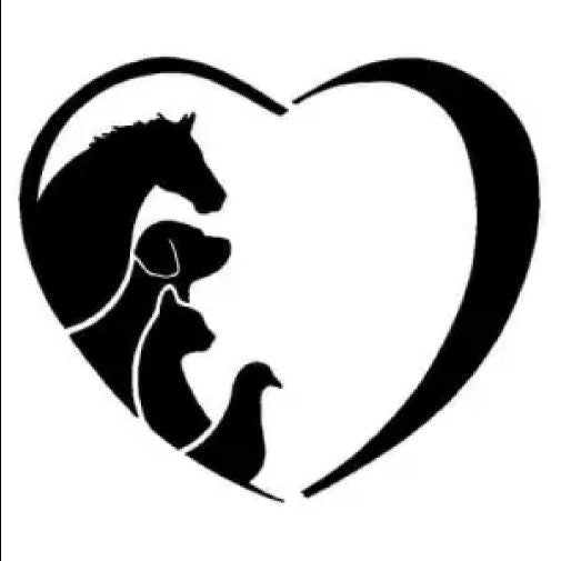 Animal Lovers Heart Large Print Available - Car Wall Decal Small to X Large Print