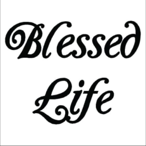 Blessed Life Car - Wall Decal Large Print Available - Car Wall Decal Small to X Large Print