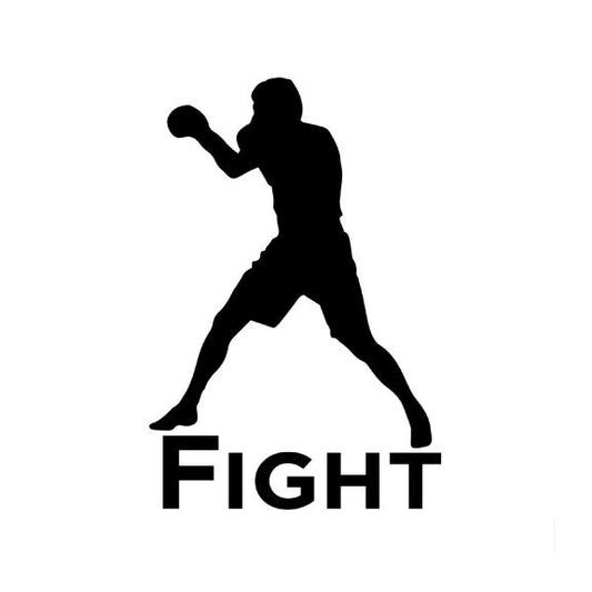 Boxing - Car - Truck - Wall Decal Large Print Available - Car Wall Decal Small to X Large Print