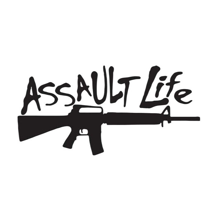 Assault Life Pro Gun Car - Truck - Wall Decal Large Print Available - Car Wall Decal Small to X Large Print