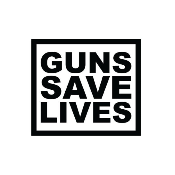 Guns Save Lives Pro Gun Car - Truck - Wall Decal Large Print Available - Car Wall Decal Small to X Large Print