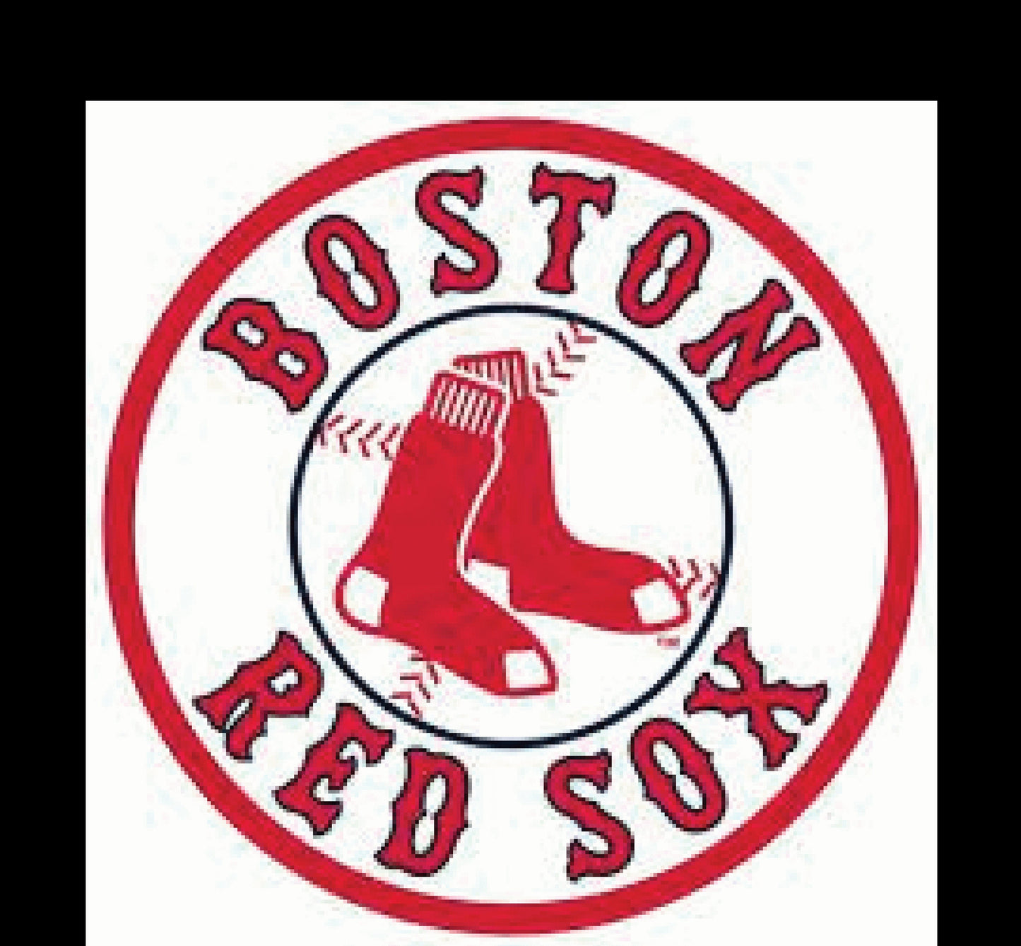 Boston Red Sox MLB Baseball Large Print  - Car Wall Decal Small to X Large Print