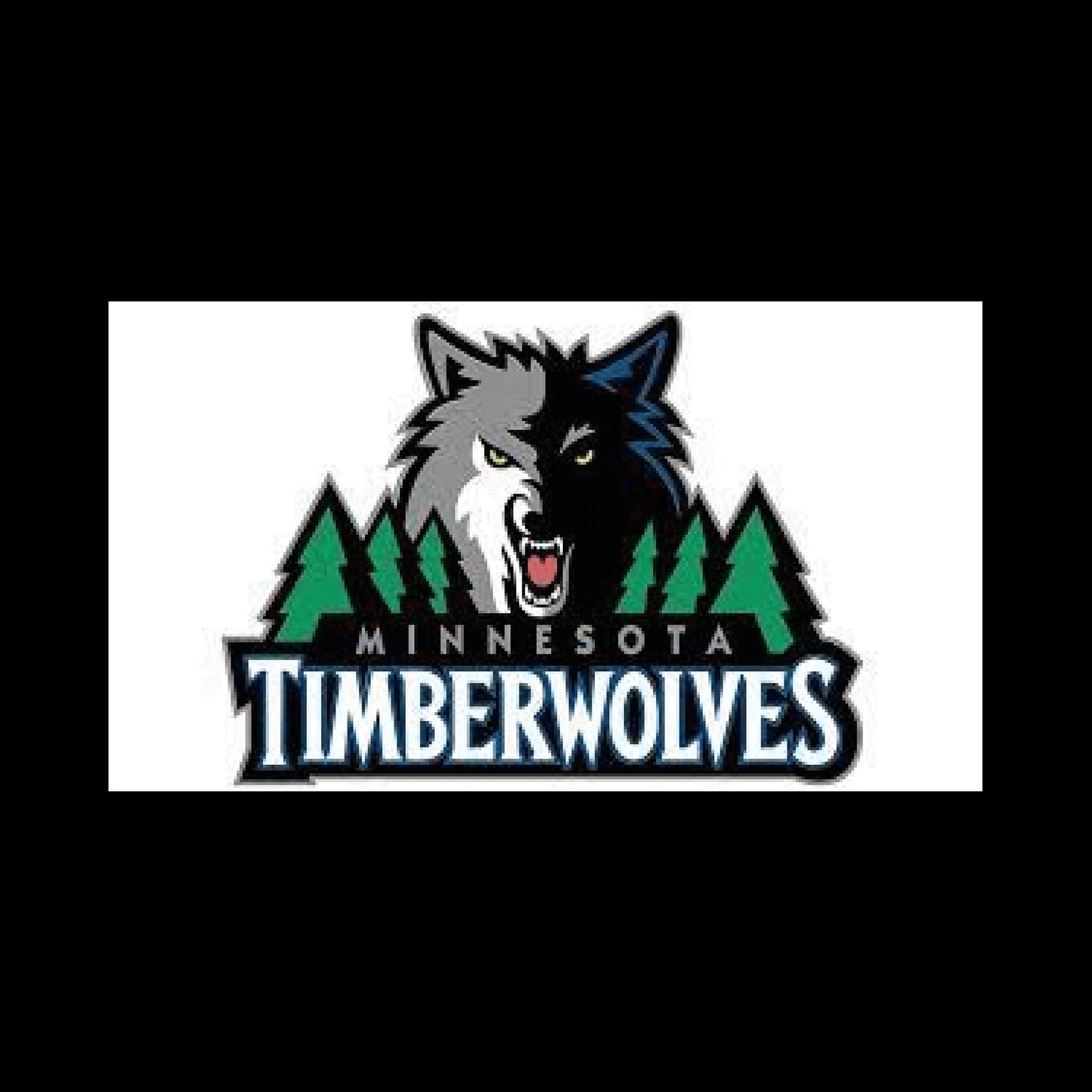 Minnesota Timberwolves Wolves NBA Large Print  - Car Wall Decal Small to X Large Print
