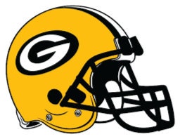 Green Bay Packers Helmet Large Print  - Car Wall Decal Small to X Large Print